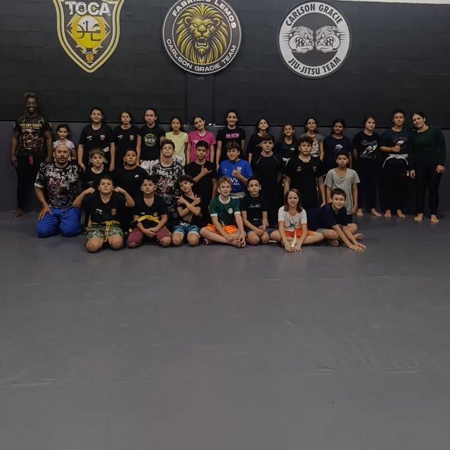 Turma infantil e juvenil da Carlson Gracie Mirassol